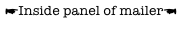 ☛Inside panel of mailer☚